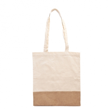 Eco-Einkaufstasche aus 120 g/m2 Baumwolle und Jute